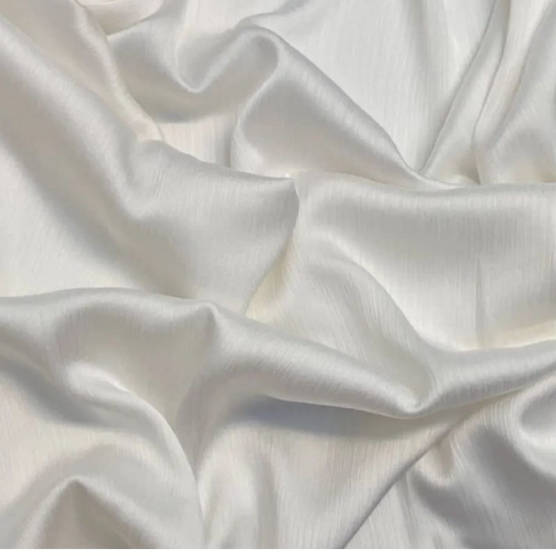 Luxury Crinkle Silk Hijab - OFF WHITE