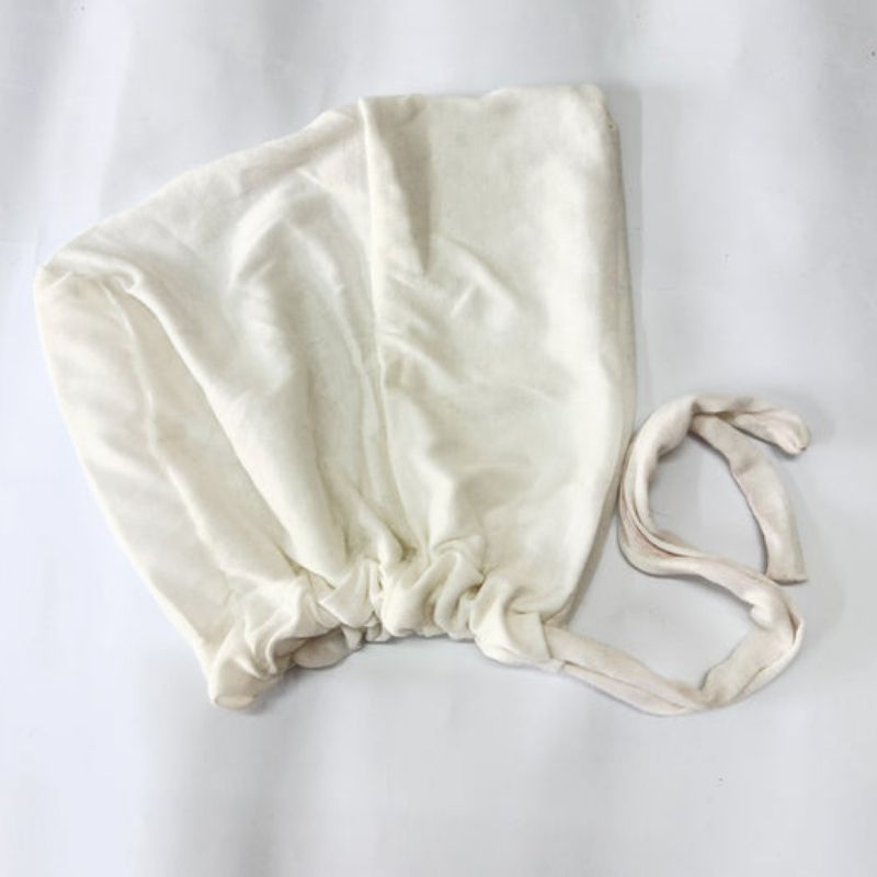 White Full Coverage Cap