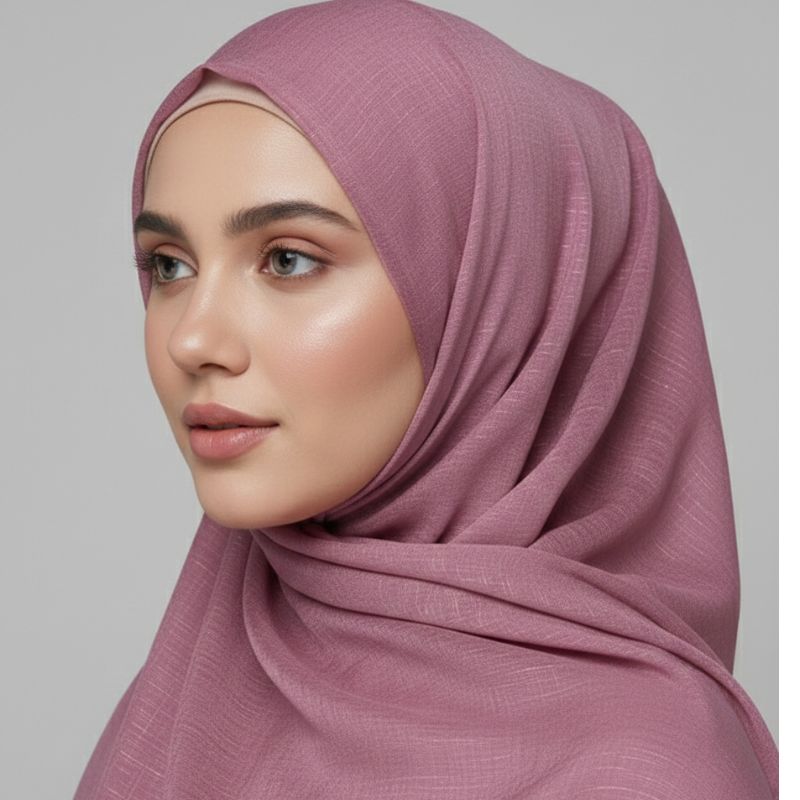 Lawn hijab-dusty rose
